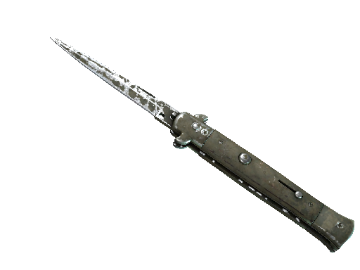 ★ Stiletto Knife | Safari Mesh (Battle-Scarred)