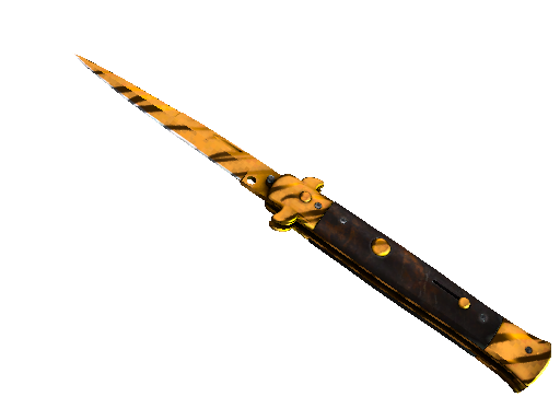 Image for the ★ Stiletto Knife | Tiger Tooth weapon skin in Counter Strike 2