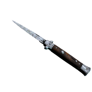 ★ StatTrak™ Stiletto Knife | Damascus Steel (Well-Worn)