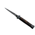 ★ Stiletto Knife | Damascus Steel (Battle-Scarred)
