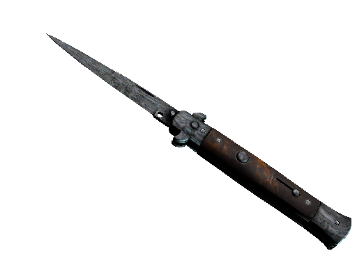 ★ StatTrak™ Stiletto Knife | Damascus Steel (Battle-Scarred)