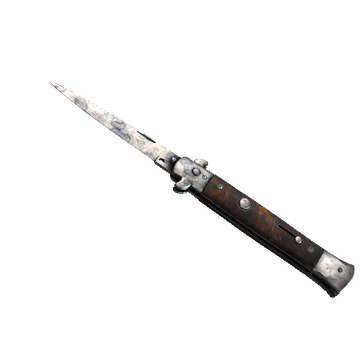 ★ Stiletto Knife | Stained (Well-Worn)