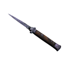 ★ Stiletto Knife | Blue Steel (Battle-Scarred)