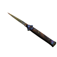 ★ Stiletto Knife | Case Hardened (Battle-Scarred)