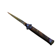 ★ Stiletto Knife | Case Hardened (Battle-Scarred)