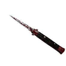 ★ Stiletto Knife | Crimson Web (Battle-Scarred)