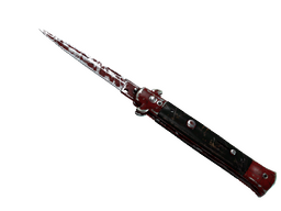 ★ Stiletto Knife | Crimson Web (Battle-Scarred)