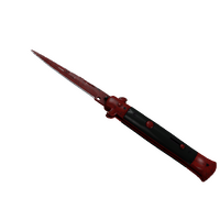 ★ Stiletto Knife | Crimson Web (Field-Tested)