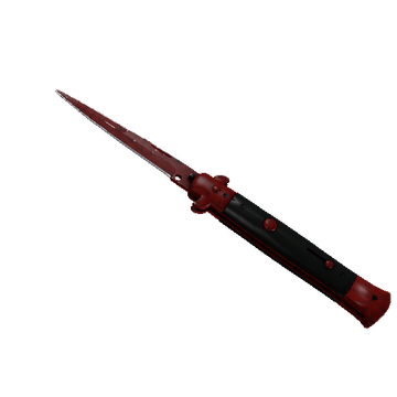 ★ Stiletto Knife | Crimson Web (Well-Worn)