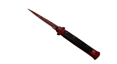 ★ Stiletto Knife | Crimson Web (Well-Worn)