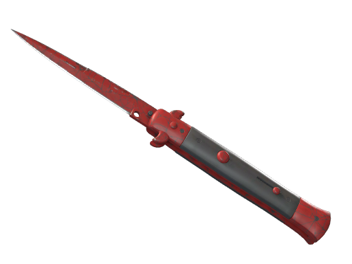 ★ StatTrak™ Stiletto Knife | Crimson Web (Well-Worn)