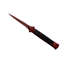 ★ Stiletto Knife | Crimson Web (Minimal Wear)