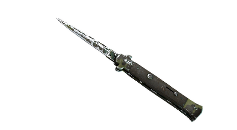 ★ Stiletto Knife | Boreal Forest (Battle-Scarred)