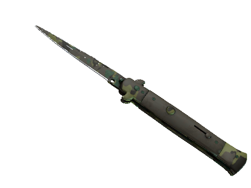 ★ Stiletto Knife | Boreal Forest (Battle-Scarred)