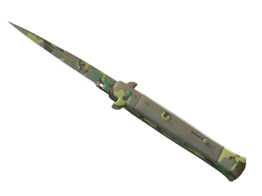 ★ Stiletto Knife | Boreal Forest (Well-Worn)