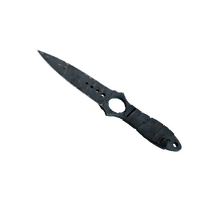 ★ Skeleton Knife | Night Stripe (Battle-Scarred)