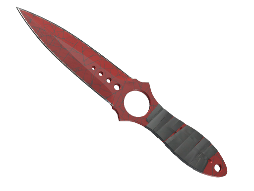 ★ StatTrak™ Skeleton Knife | Crimson Web (Well-Worn)