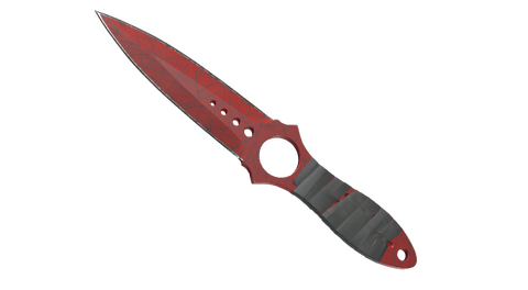 ★ Skeleton Knife | Crimson Web (Well-Worn)