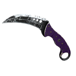 free cs2 skins ★ Talon Knife | Ultraviolet (Battle-Scarred)