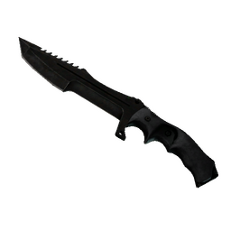 free cs2 skins ★ StatTrak™ Huntsman Knife | Black Laminate (Battle-Scarred)