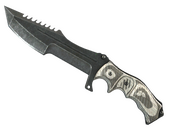 ★ StatTrak™ Huntsman Knife | Black Laminate (Field-Tested)