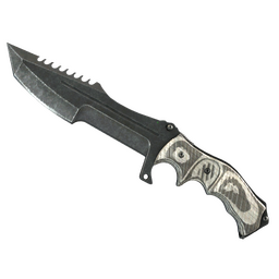 ★ Huntsman Knife | Black Laminate (Well-Worn)
