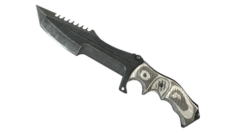 ★ Huntsman Knife | Black Laminate (Well-Worn)