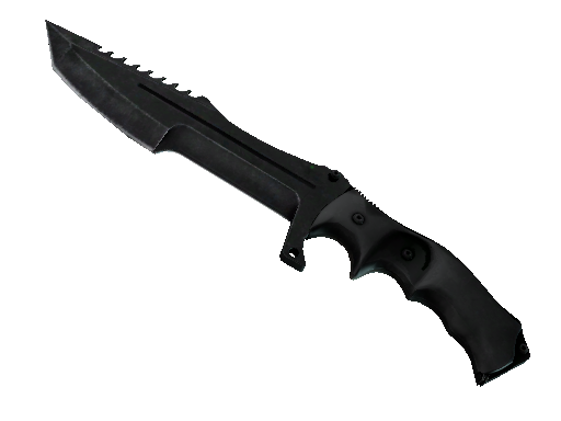 ★ StatTrak™ Huntsman Knife | Black Laminate (Battle-Scarred)