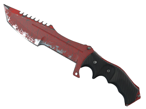 ★ StatTrak™ Huntsman Knife | Crimson Web (Well-Worn)