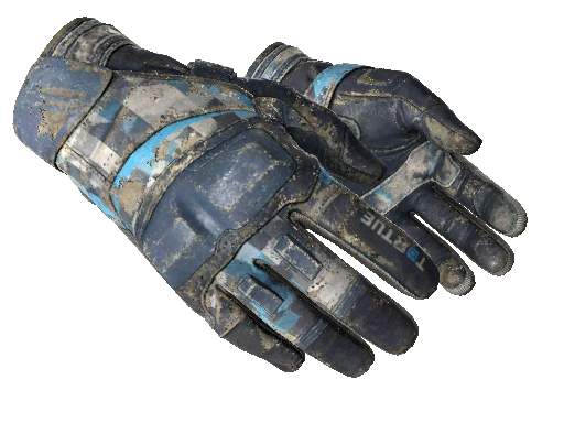 ★ Moto Gloves | Cool Mint (Battle-Scarred)