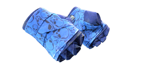 ★ Hand Wraps | Cobalt Skulls (Well-Worn)