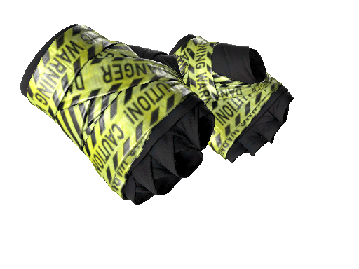 Image for the ★ Hand Wraps | CAUTION! weapon skin in Counter Strike 2