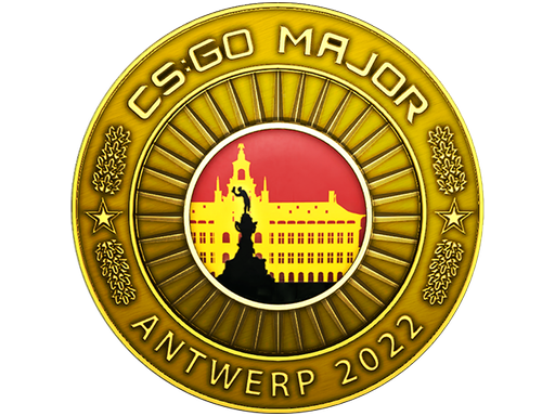 Золотая монета PGL Major Antwerp 2022