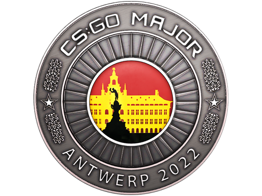 Серебряная монета PGL Major Antwerp 2022