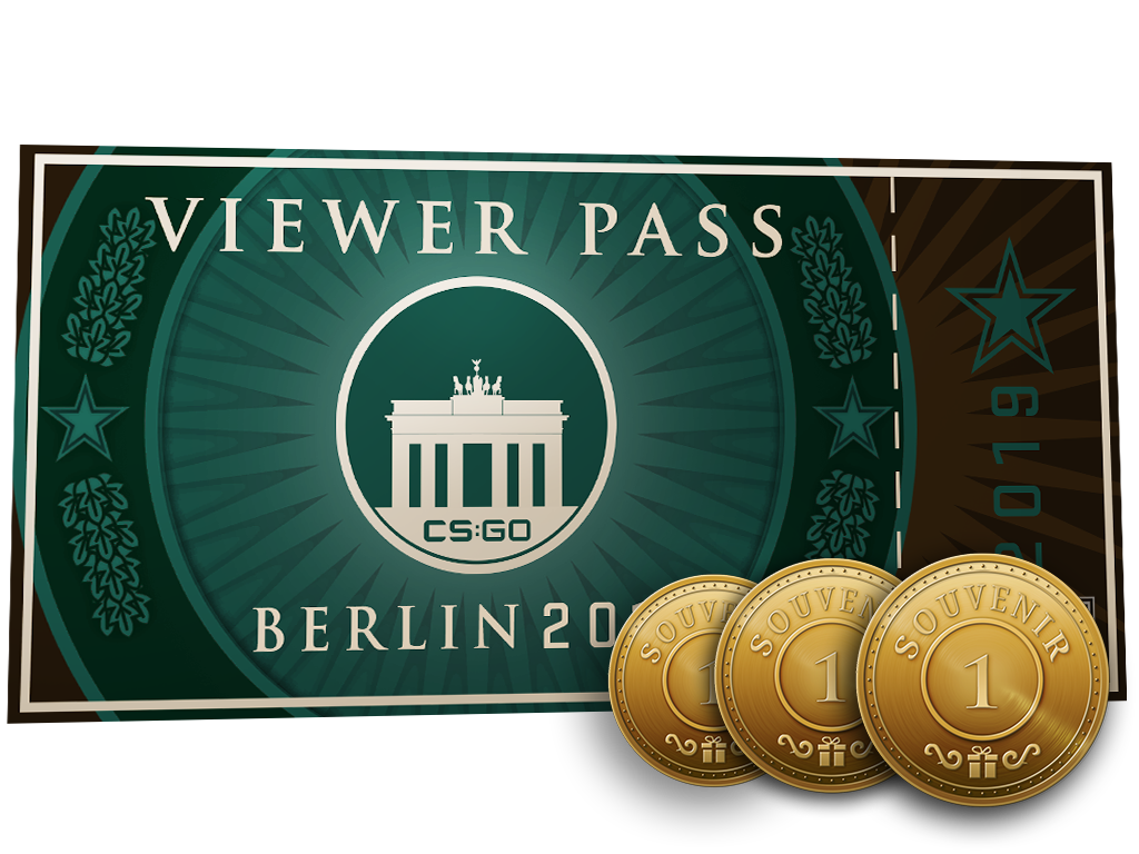 Berlin 2019 – Zuschauerpass + 3 Souvenir-Token