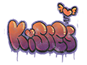 Graffiti scellé | Kisses