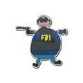 Sticker | Poorly Drawn FBI