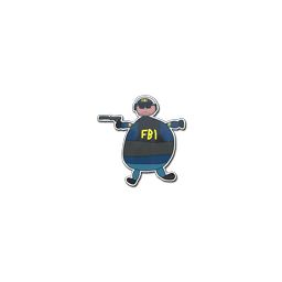 Sticker | Poorly Drawn FBI