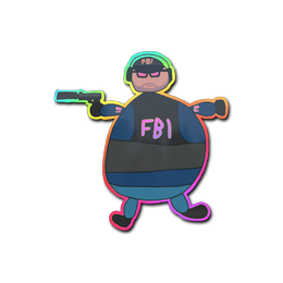 Sticker | Poorly Drawn FBI (Holo)