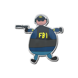 Sticker | Poorly Drawn FBI