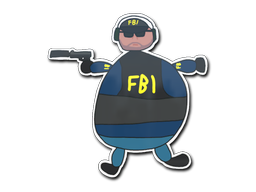 Sticker | Poorly Drawn FBI image