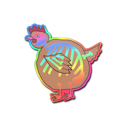 Sticker | Poorly Drawn Chicken (Holo)