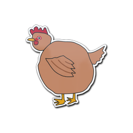 Sticker | Poorly Drawn Chicken