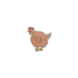 Sticker | Poorly Drawn Chicken