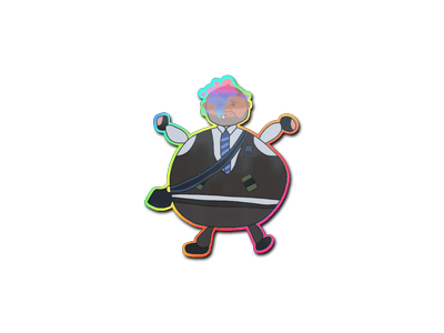 Sticker | Poorly Drawn Number K (Holo)