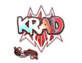 Наклейка | Krad (голографическая) | Париж-2023