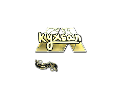 Sticker | kyxsan (Gold) | Paris 2023