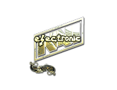 Sticker | electronic (Gold) | Paris 2023