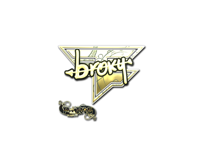 Sticker | broky (Gold) | Paris 2023