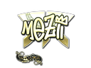 Sticker | mezii (Gold) | Paris 2023